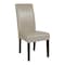 Flash Furniture Beige LeatherSoft Parsons Chair with Mahogany Legs QY-A37-9061-BGL-GG - alternate 1