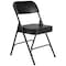 National Public Seating Folding Chair, Vinyl, 32in H, Black, PK2 3210 - alternate 1