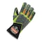 Proflex By Ergodyne Hi-Vis Mechanics Impact Gloves, AX Suede Palm, L, Lime/Black/Orange 925F(X) - alternate 1