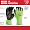 Milwaukee Tool 12 Pair High Visibility Cut Level 2 Polyurethane Dipped Gloves- L 48-73-8922B - alternate 2