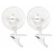 Lorell 152.4mm Portable Clip Fan, White 44552BD - alternate 1