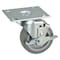 Zoro Select Swivel NSF-Listed Plate Caster w/Brake, 275 lb., NSF-Listed Plate Type B 33H716 - alternate 1