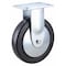Zoro Select Rigid Plate Caster, Rubber, 6 in., 280 lb. 33J071 - alternate 1