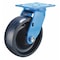 Zoro Select Swivel NSF-Listed Plate Caster, 4 in Dia, 700 lb, Blue P21S-U040D-14-BC-SS - alternate 1