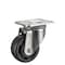 Zoro Select Swivel NSF-Listed Plate Caster, Glass Filled Nylon, 3in, 200lb P12SX-HNG030G-12 - alternate 1