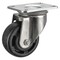 Zoro Select Swivel NSF-Listed Plate Caster, Glass Filled Nylon, 4in, 275lb P12SX-HNG040G-12 - alternate 1