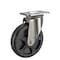 Zoro Select Swivel NSF-Listed Plate Caster, Glass Filled Nylon, 5in, 300lb P12SX-HNG050G-12 - alternate 1
