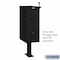 Salsbury Industries Standard Pedestal, Black, Powder Coated, Bolt, Mail Package Drop 4395BLK - alternate 2