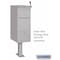 Salsbury Industries Standard Pedestal, Silver, Powder Coated, Bolt, Mail Package Drop 4395SLV - alternate 2