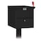 Salsbury Industries Mailbox, Black, Powder Coated, 1 Doors, Pedestal, Aluminum 4325BLK - alternate 1
