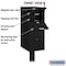 Salsbury Industries Drop Box, Black, Powder Coated, 1 Doors, Recessed, Aluminum 4375BLK - alternate 6