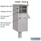 Salsbury Industries Drop Box, Gray, Powder Coated, 1 Doors, Recessed, Aluminum 4375SLV - alternate 7