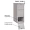 Salsbury Industries Drop Box, Gray, Powder Coated, 1 Doors, Recessed, Aluminum 4375SLV - alternate 8