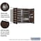 Salsbury Industries Mailbox, Bronze, Powder Coated, 9 Doors, Recessed, USPS 3706D-09ZFU - alternate 3