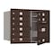 Salsbury Industries Mailbox, Bronze, Powder Coated, 9 Doors, Recessed, USPS 3706D-09ZFU - alternate 1