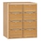 Salsbury Industries Mailbox, Brass, Powder Coated, 8 Doors, Recessed, Rear Loading 2108RL - alternate 1