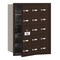 Salsbury Industries Mailbox, Bronze, Powder Coated, 15 Doors, Recessed, USPS 3615ZFU - alternate 1