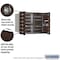 Salsbury Industries Mailbox, Bronze, Powder Coated, 10 Doors, Recessed, USPS 3706D-10ZFU - alternate 2