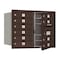 Salsbury Industries Mailbox, Bronze, Powder Coated, 10 Doors, Recessed, USPS 3706D-10ZFU - alternate 1