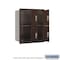 Salsbury Industries Mailbox, Bronze, Powder Coated, 4 Doors, Recessed, USPS 3710D-4PZFU - alternate 2