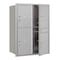 Salsbury Industries Mailbox, Aluminum, Powder Coated, 4 Doors, Recessed, USPS 3711D-4PAFU - alternate 1
