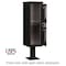Salsbury Industries Parcel Locker, Black, Powder Coated, 2 Doors, Pedestal, USPS Access 3302BLK-U - alternate 2