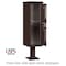 Salsbury Industries Parcel Locker, Bronze, Powder Coated, 2 Doors, Pedestal, USPS Access 3302BRZ-U - alternate 2
