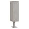 Salsbury Industries Parcel Locker, Gray, Powder Coated, 2 Doors, Pedestal, USPS Access 3302GRY-U - alternate 1