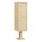 Salsbury Industries Parcel Locker, Beige, Powder Coated, 2 Doors, Pedestal, USPS Access 3302SAN-U - alternate 1