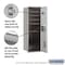 Salsbury Industries Mailbox, Aluminum, Powder Coated, 5 Doors, Recessed, USPS 3711S-04AFU - alternate 3