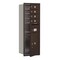 Salsbury Industries Mailbox, Bronze, Powder Coated, 5 Doors, Recessed, USPS 3711S-04ZFU - alternate 1