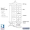 Salsbury Industries Cluster Box Unit, Bronze, Powder Coated, 14 Doors, Pedestal, USPS Access 3313R-BRZ-U - alternate 3