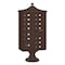 Salsbury Industries Cluster Box Unit, Bronze, Powder Coated, 14 Doors, Pedestal, USPS Access 3313R-BRZ-U - alternate 1