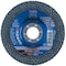 Pferd 5" x 7/8" A.H. POLIFAN Flap Disc - Z SGP CURVE STEELOX, Zirconia, 40 Grit, Medium Radius 67196 - alternate 1