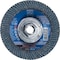 Pferd 4-1/2" x 5/8-11 Thd. POLIFAN Flap Disc - Z SGP CURVE STEELOX, Zirconia, 40 Grit, Large Radius 67359 - alternate 1