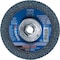 Pferd 5" x 5/8-11 Thd. POLIFAN Flap Disc - Z SGP CURVE STEELOX, Zirconia, 40 Grit, Medium Radius 67216 - alternate 1