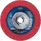 Pferd 4-1/2" x 5/8-11 Thd. POLIFAN Flap Disc - CO SGP CURVE STEELOX, Ceramic oxide, 60 Grit, Large Radius 67405 - alternate 1