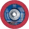 Pferd 5" x 5/8-11 Thd. POLIFAN Flap Disc - CO SGP CURVE STEELOX, Ceramic oxide, 60 Grit, Large Radius 67364 - alternate 1