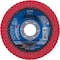 Pferd 4-1/2" x 7/8" A.H. POLIFAN Flap Disc - CO SGP CURVE STEELOX, Ceramic oxide, 60 Grit, Medium Radius 67234 - alternate 1