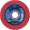 Pferd 4-1/2" x 7/8" A.H. POLIFAN Flap Disc - CO SGP CURVE STEELOX, Ceramic oxide, 60 Grit, Large Radius 67381 - alternate 1