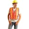 Occunomix Vest, XL, Orange, 38", 24-1/2" L LUX-XGTM-OXL - alternate 1
