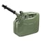 Wavian Gas Can, Cold Rolled Steel, 2.6 Gallon, Self-Venting, Includes Spout, 10 3/4 in H, Green JC0010KVS - alternate 1