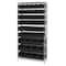 Quantum Storage Systems Steel Bin Shelving, 14 in D x 74 in H x 36 in W, 10 Shelves, Black WR10-230240BK - alternate 1