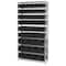 Quantum Storage Systems Steel Bin Shelving, 14 in D x 74 in H x 36 in W, 10 Shelves, Black WR10-230240BK - alternate 2