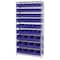 Quantum Storage Systems Steel Bin Shelving, 14 in D x 74 in H x 36 in W, 10 Shelves, Blue WR10-230240BL - alternate 2
