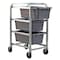 Quantum Storage Systems Lightweight Corrosion-Resistant Vertical Rack-Style Tub Cart, 600 lb Load Capacity, 27 in Overall L TR3-2516-8GY - alternate 2