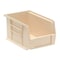 Quantum Storage Systems Hang & Stack Storage Bin, Polypropylene, Ivory, 5 in H, 6 in W, 9 1/4 in L QUS221IV - alternate 1