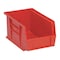 Quantum Storage Systems Hang & Stack Storage Bin, Polypropylene, Red, 5 in H, 6 in W, 9 1/4 in L QUS221RD - alternate 1