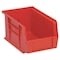 Quantum Storage Systems Hang & Stack Storage Bin, Polypropylene, Red, 5 in H, 6 in W, 9 1/4 in L QUS221RD - alternate 2
