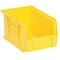 Quantum Storage Systems Hang & Stack Storage Bin, Polypropylene, Yellow, 5 in H, 6 in W, 9 1/4 in L QUS221YL - alternate 2